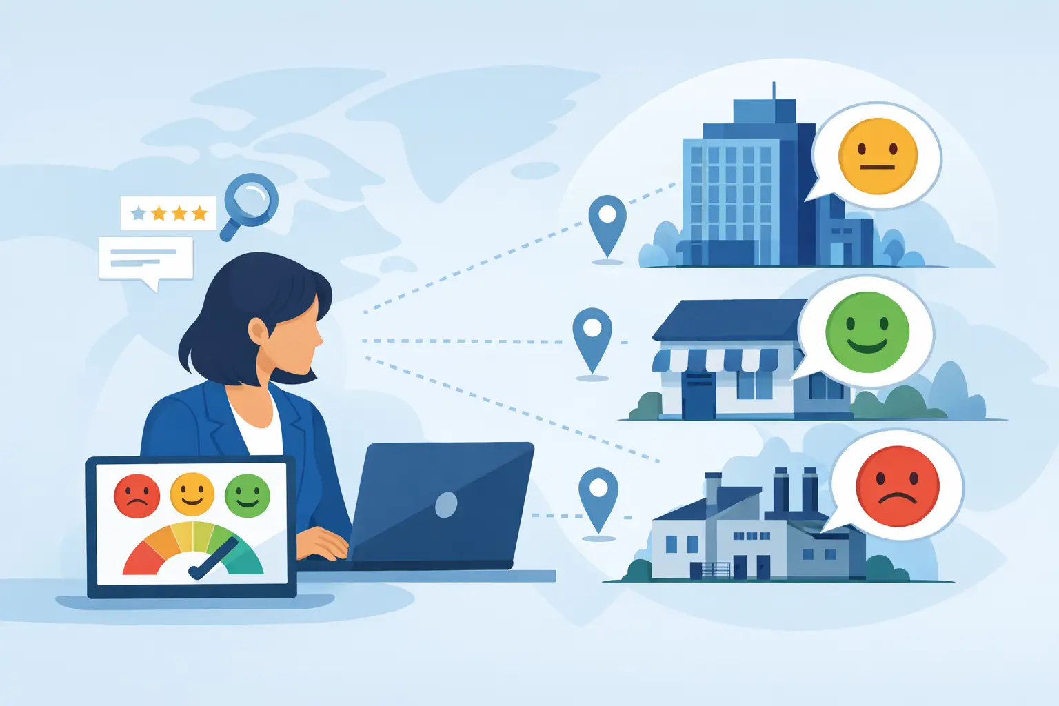 Como monitorar satisfação por unidade