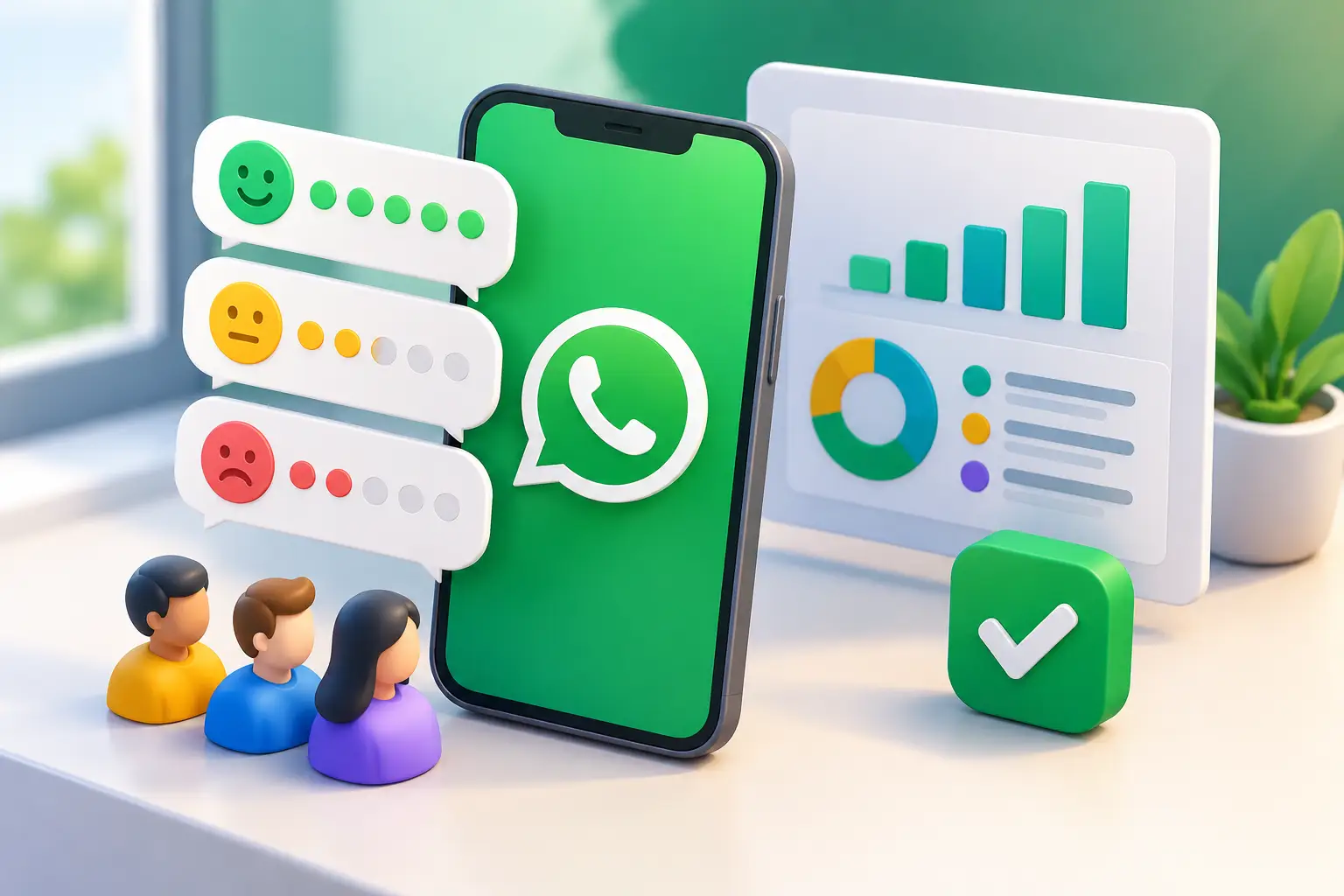 Pesquisa WhatsApp: feedback acionável em escala