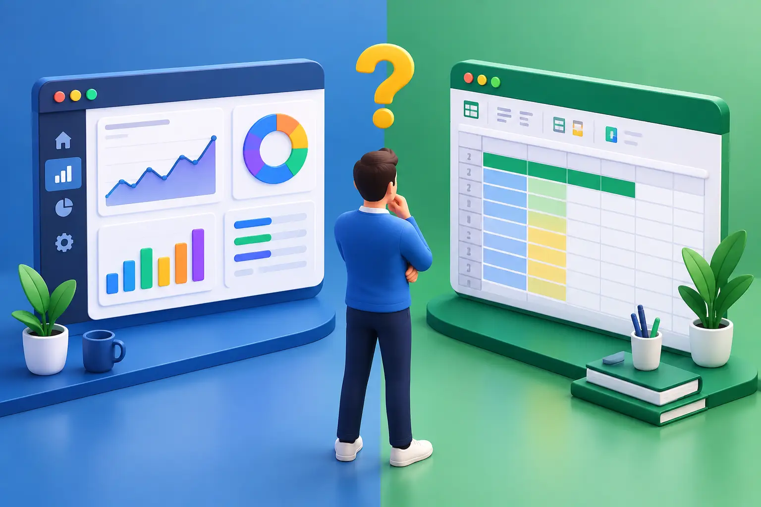 Dashboard versus planilha: qual escala melhor?
